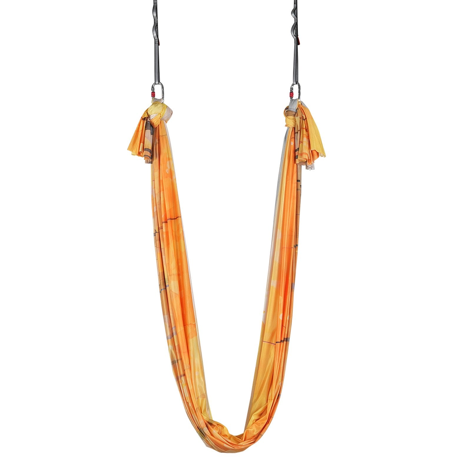 Exercise Bikes: VEVOR Aerial Yoga Hammock & Swing, 5 m Length, Aerial Yoga Starter Kit with 100gsm Nylon Fabric, Full Rigging Hardware & Easy Set-up Guide, Antigravity Flying for All Levels Fitness Bodybuilding, Gold