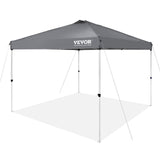 Tents: VEVOR Pop Up Canopy Tent, 10 x 10 ft, 250 D PU Silver Coated Tarp, with Portable Roller Bag and 4 Sandbags, Waterproof and Sun Shelter Gazebo for Outdoor Party, Camping, Commercial Events, Dark Gray