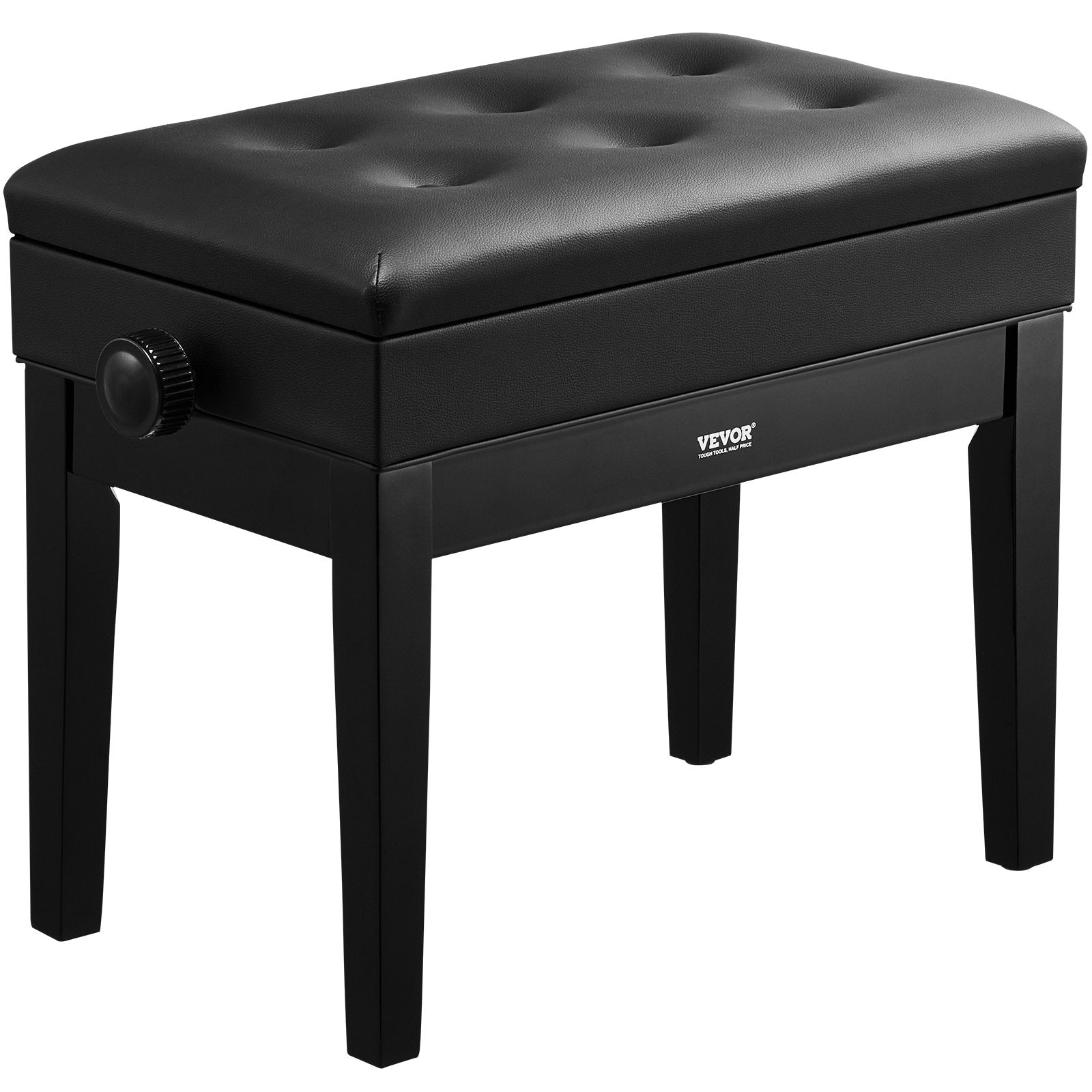 Mouse & Accessories: VEVOR Piano Bench, Keyboard Piano Chair with 19.3"-22.8" Adjustable Height, Padded Cushion, Storage Compartment for Music Books, Heavy Duty Wooden Piano Stool Seat, for Vanity, Living Room, Bedroom