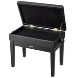 Mouse & Accessories: VEVOR Piano Bench, Keyboard Piano Chair with 19.3"-22.8" Adjustable Height, Padded Cushion, Storage Compartment for Music Books, Heavy Duty Wooden Piano Stool Seat, for Vanity, Living Room, Bedroom