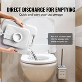 Pet ID Tags: VEVOR Portable Toilet for Camping with Carry Bag, RV Toilet with 3.2 Gal Waste Tank, Push-Button Pressurized Flush Commode, Leak-proof and Odourless Travel Toilet for Adults Kids Camping Car
