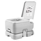 Pet ID Tags: VEVOR Portable Toilet for Camping with Carry Bag, RV Toilet with 3.2 Gal Waste Tank, Push-Button Pressurized Flush Commode, Leak-proof and Odourless Travel Toilet for Adults Kids Camping Car