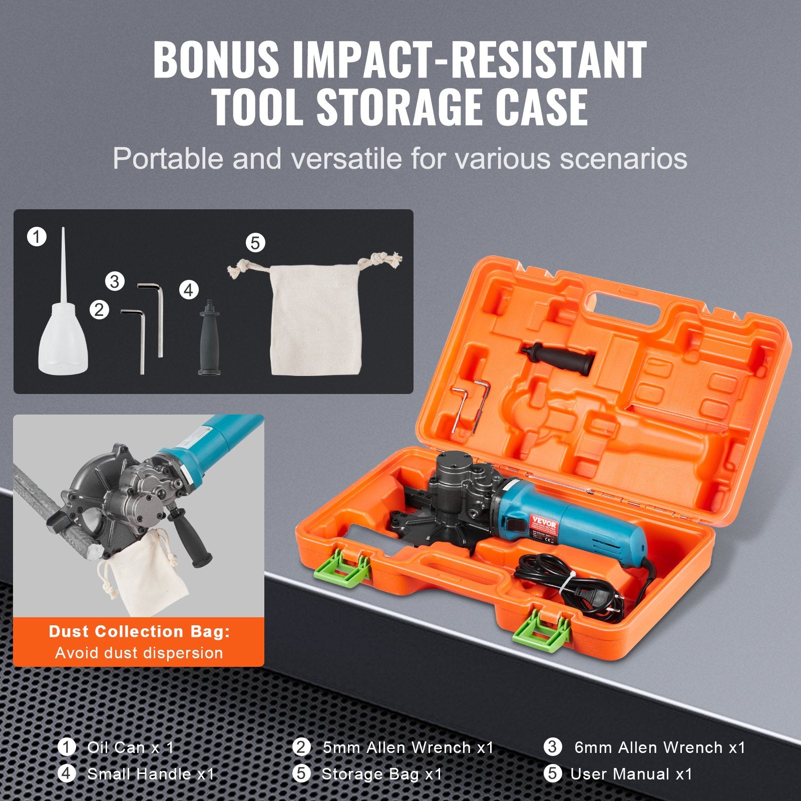 Chainsaws: VEVOR 1100W Electric Rebar Cutter Cutting up to 3/2In 4-40mm