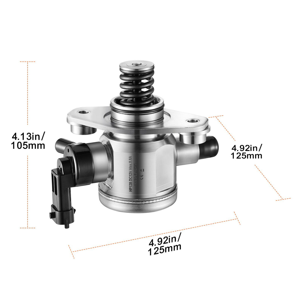 High Pressure Fuel Pump with Gasket and Bolts, Compatible with Buick LaCrosse, Regal, Verano, Chevrolet Captiva Sport, Equinox, Impala, Malibu, GMC Terrain 2010-2017 L4 2.4L, Stainless Steel