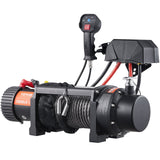 Automotive Lifts & Hoists: VEVOR Electric Winch, 4536 kg Load Capacity Nylon Rope Winch, IP67 8.9 mm x 25.9 m ATV Winch with Wireless Handheld Remote & Hawse Fairlead for Towing Jeep Off-Road SUV Truck Car Trailer Boat