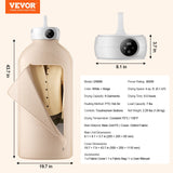 Gardening Tools: VEVOR Portable Clothes Dryer, Clothes Dryer with Dryer Bag, PTC Heating & LED Display, Foldable Mini Dryer with 5-H Timer for Apartments, Dorms, RVs, or Hotels, 600W, Beige