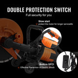 Power Saws: VEVOR 30.48cm Electric Concrete Saw Wet/Dry Saw Cutter with Water Pump and Blade