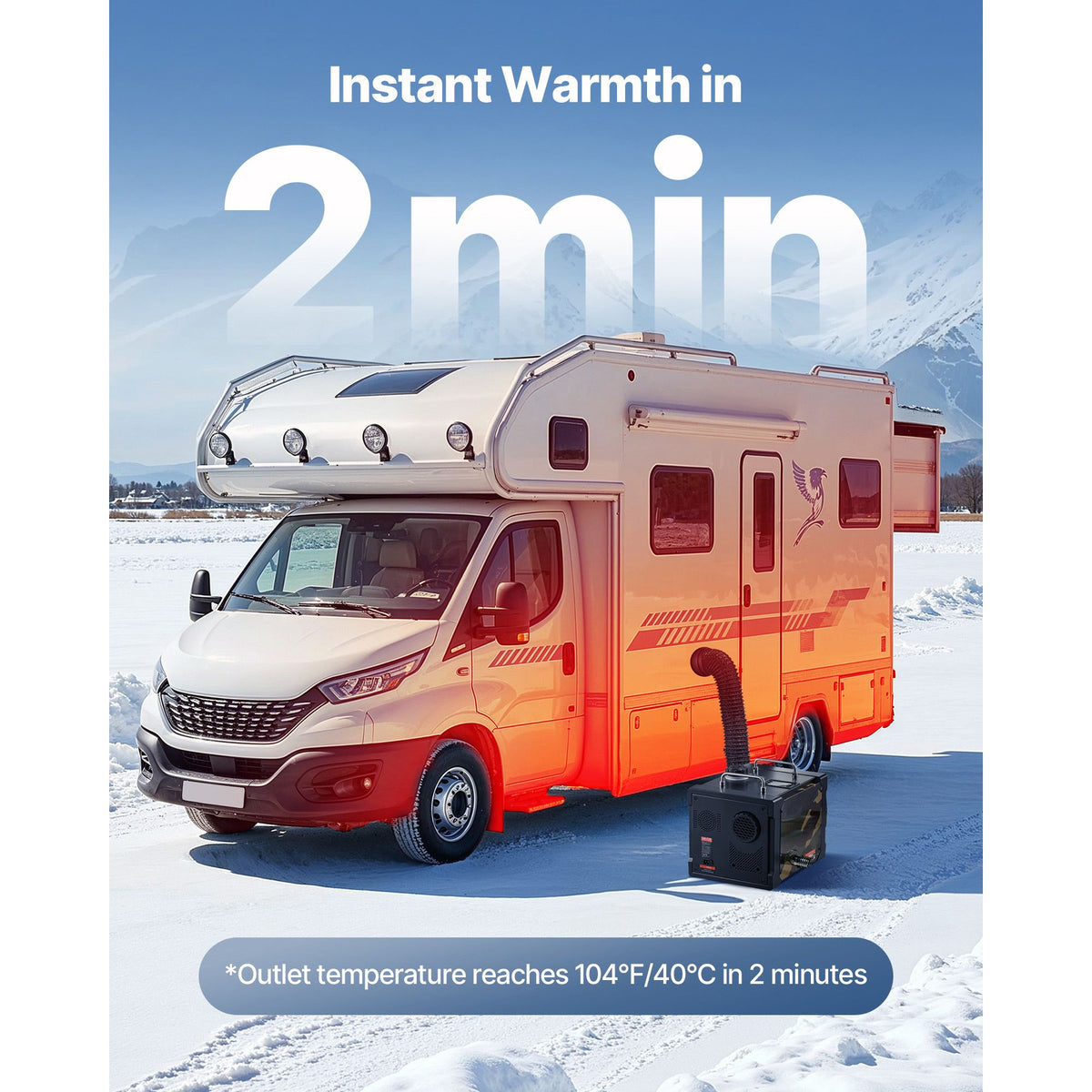 Diesel Heater, 8KW, DC 12V/24V, All in One Portable Diesel Air Heater with Bluetooth APP Control, Remote Control and LCD Screen, 7 L Fuel Tank for Trucks, Vans, RVs, Campers, and Garages