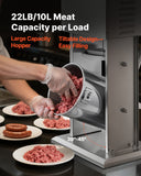 Food Storage: VEVOR Electric Sausage Stuffer, 22 LBS / 10 L Vertical Meat Stuffer, Stepless Speed Control and Foot Pedal, Stainless Steel Heavy Duty Sausage Filler with 4 Stuffing Tubes, for Commercial & Home Use