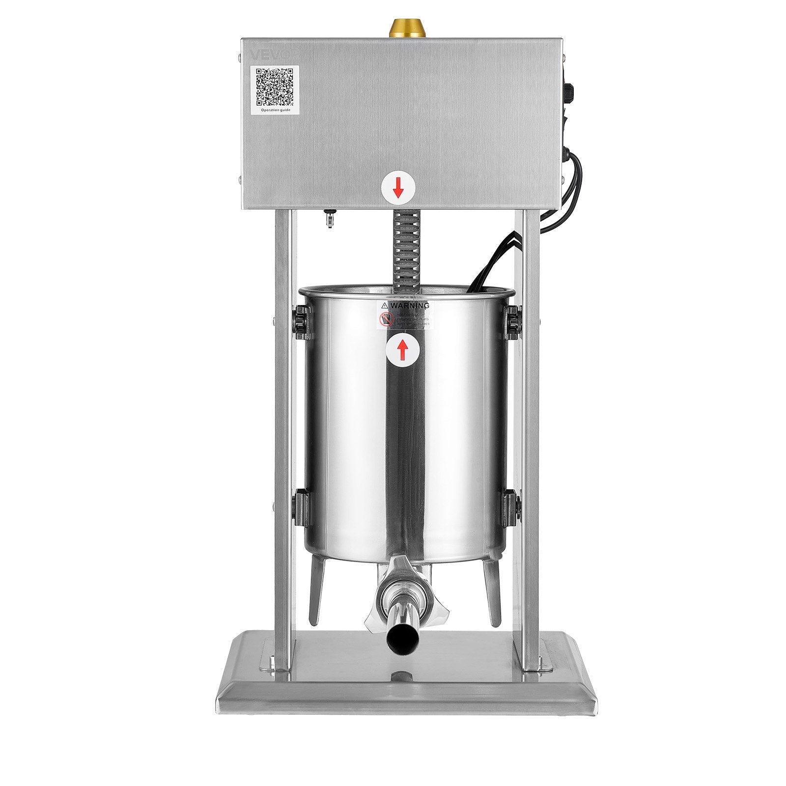 Food Storage: VEVOR Electric Sausage Stuffer, 22 LBS / 10 L Vertical Meat Stuffer, Stepless Speed Control and Foot Pedal, Stainless Steel Heavy Duty Sausage Filler with 4 Stuffing Tubes, for Commercial & Home Use