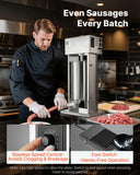 Food Storage: VEVOR Electric Sausage Stuffer, 33 LBS / 15 L Vertical Meat Stuffer, Stepless Speed Control and Foot Pedal, Stainless Steel Heavy Duty Sausage Filler with 4 Stuffing Tubes, for Commercial & Home Use