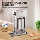 Speciality Appliances: VEVOR Electric Sausage Stuffer 10L Variable Speed Sausage Maker Stainless Steel