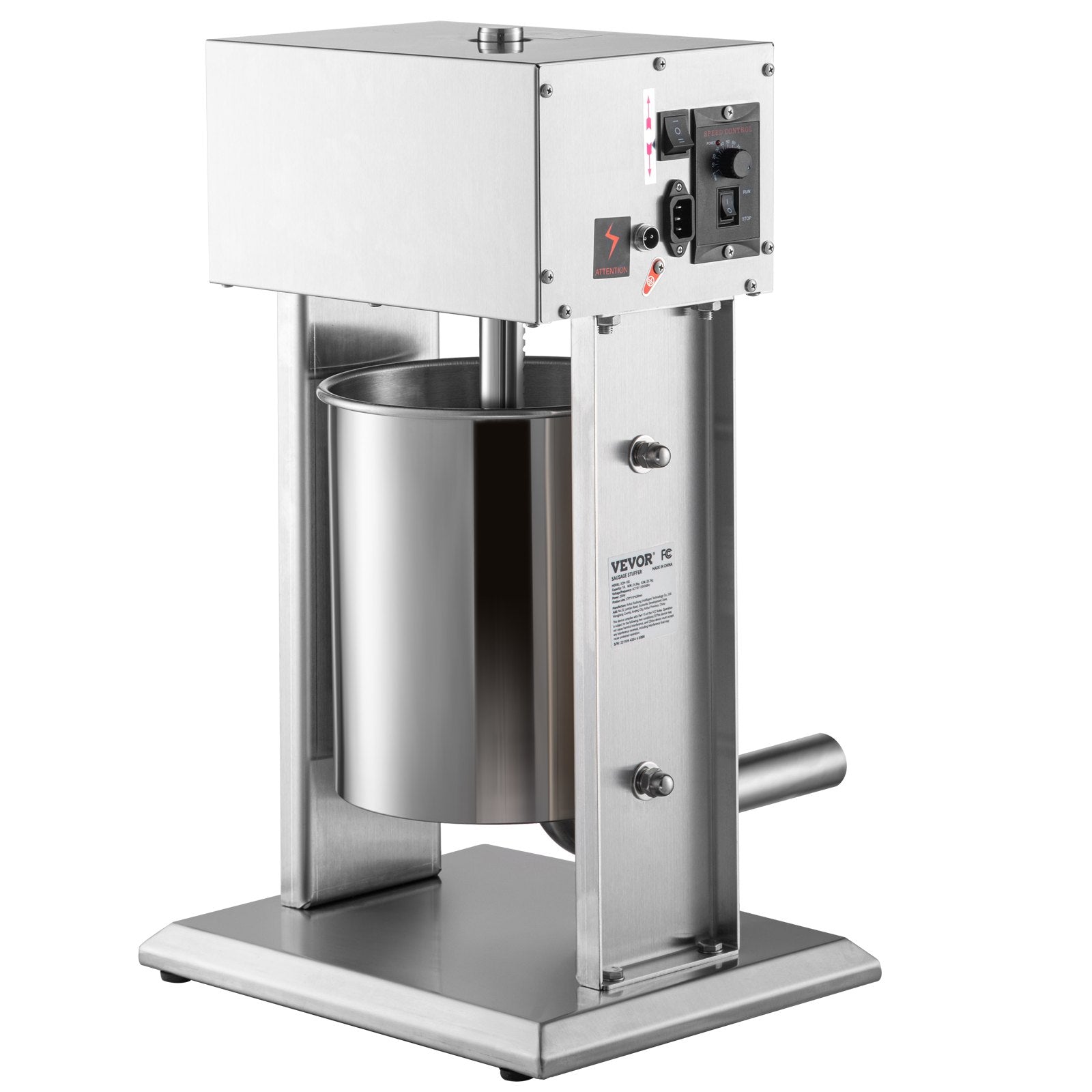 Electric Sausage Stuffer 10L Variable Speed Sausage Maker Stainless Steel
