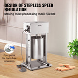 Speciality Appliances: VEVOR Electric Sausage Stuffer 15L Variable Speed Sausage Maker Stainless Steel