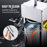 Farm Equipment: VEVOR Electric Sausage Stuffer, 12 L / 25 LBS Vertical Meat Stuffer, 200W Motor, Stepless Speed Control and Foot Pedal, Made of Food-grade 304 Stainless Steel, 5 Stuffing Tubes for Home, Commercial