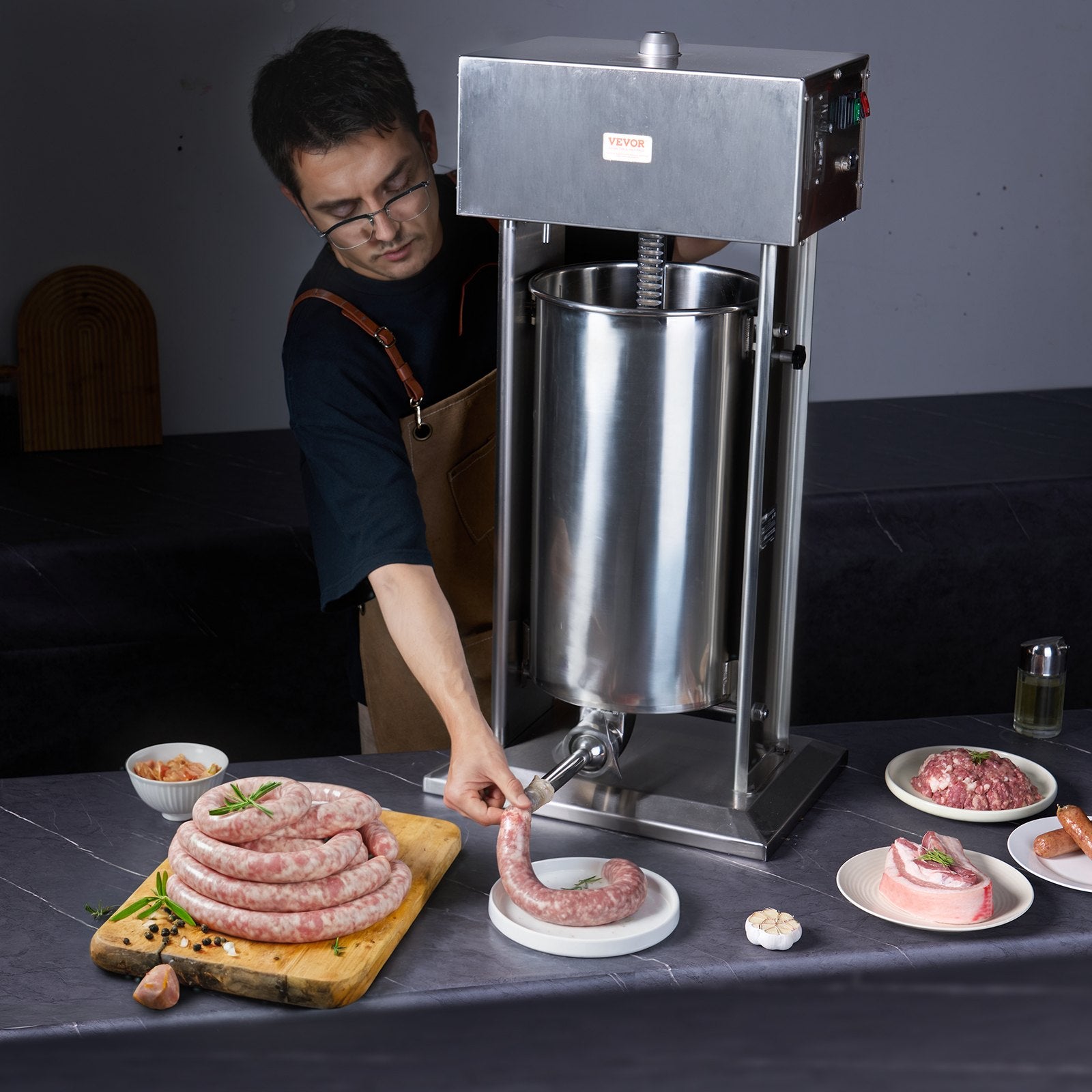 Farm Equipment: VEVOR Electric Sausage Stuffer 25 L Vertical Meat Stuffer 304 Stainless Steel