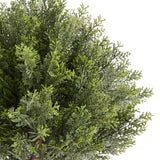 Artificial Trees: VEVOR Artificial Topiary Cypress Trees with Ground Spike, 2 Set 406mm Faux Shrubs & Bushes Potted Plants, Fake Silk Tree Look Real for Decor Front Porch Outdoor Indoor Patio Garden Balcony Backyard