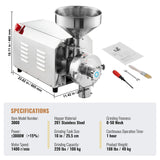 Gardening Tools: VEVOR Grain Grind Mill Grain Grinding Machine 3000W Food Processing Machinery