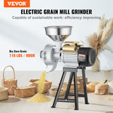 Gardening Tools: VEVOR 3000W Electric Grain Grinder Corn Wheat Flour Cereal Mill Wet & Dry