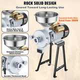 Gardening Tools: VEVOR 3000W Electric Grain Grinder Corn Wheat Flour Cereal Mill Wet & Dry