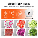 Gardening Tools: VEVOR Electric Vegetable Slicer, 0-0.5"/0-12mm Thickness Adjustable Commercial Slicer Machine, Convertible to Manual, Stainless Steel Food Cutter Slicing Machine, Large Feed Port for Potato, Tomato