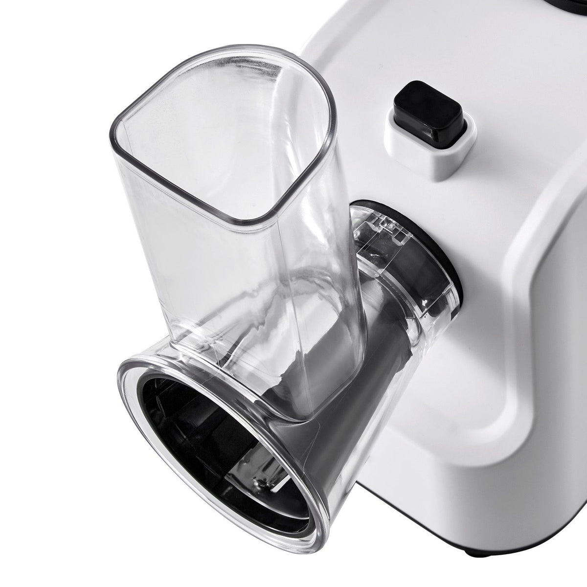 Electric Cheese Grater Salad Maker, 200W Salad Shooter, Electric Vegetable Slicer Shredder Chopper for Fruits with 5 Attachments, Stainless Steel Food Cutter for Vegetables, and Cheeses