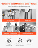 Pet Grooming Supplies: VEVOR 127 cm Electric Dog Grooming Bath Tub Stainless Steel w Water Filter