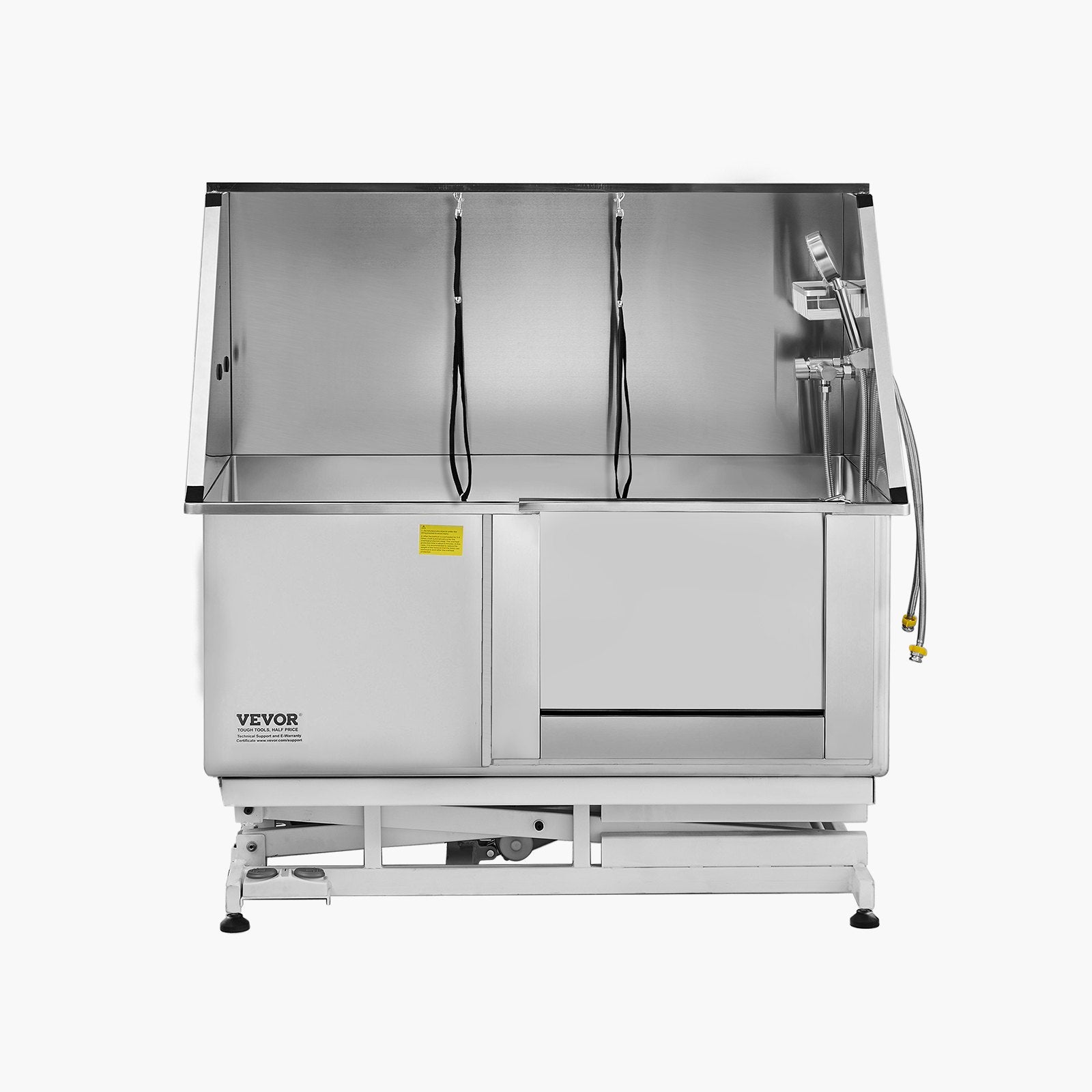 Pet Grooming Supplies: VEVOR 127 cm Electric Dog Grooming Bath Tub Stainless Steel w Water Filter