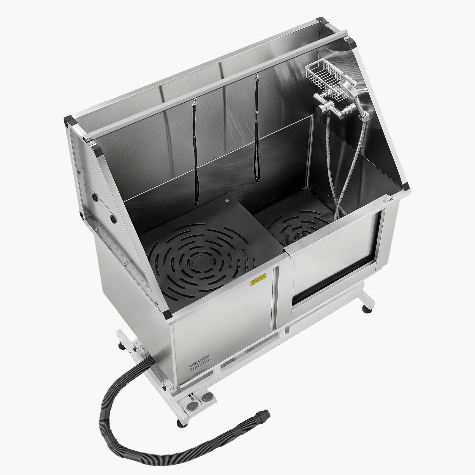 Pet Grooming Supplies: VEVOR 127 cm Electric Dog Grooming Bath Tub Stainless Steel w Water Filter