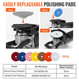 Nail Care: VEVOR Wet Stone Polisher 4-Inch Electric Granite Polisher with 6 Speed & 7 Pads
