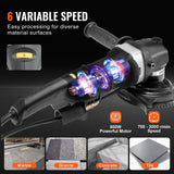 Outdoor Power Equipment: VEVOR Wet Stone Polisher 4-Inch 800W Electric Concrete Polisher 6 Speed 7 Pads