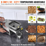 Speciality Appliances: VEVOR Electric Oil Press Machine, 850W Stainless Steel Oil Extractor Machine, Adjustable Temperature, Hot Press Oil Expeller for Pressing Peanuts, Sesame Seeds, Rapeseed, Tea Seeds