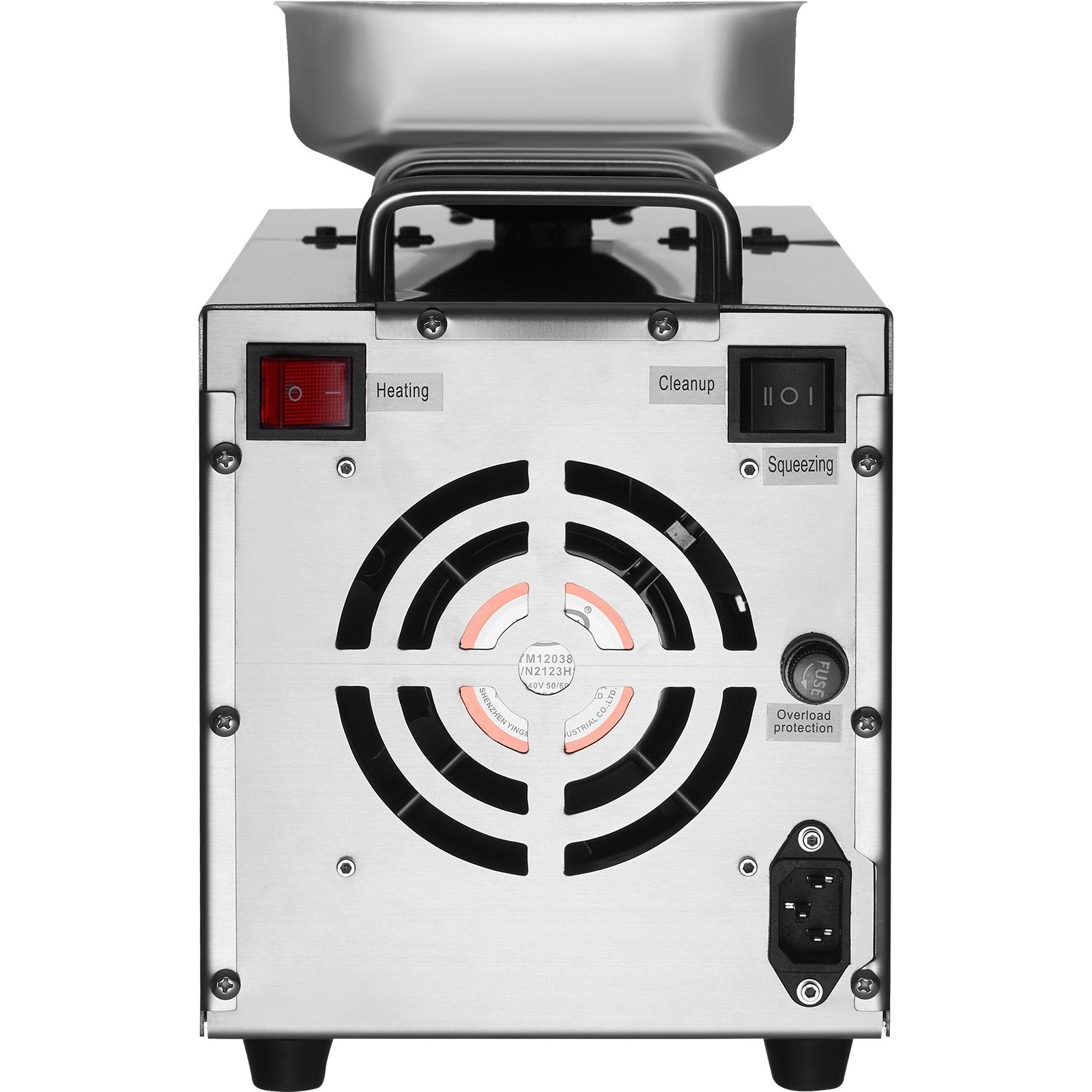 Electric Oil Press Machine, 850W Stainless Steel Oil Extractor Machine, Adjustable Temperature, Hot Press Oil Expeller for Pressing Peanuts, Sesame Seeds, Rapeseed, Tea Seeds