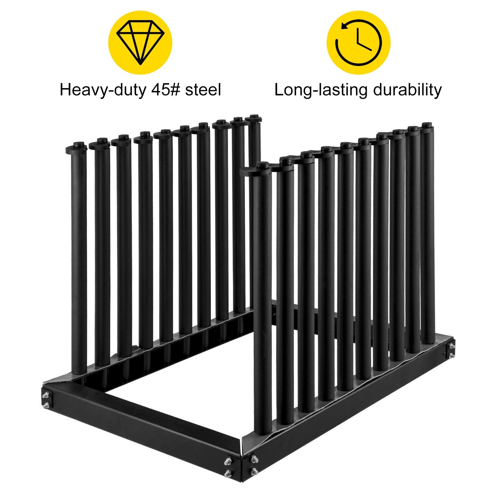 Windshield Rack 9-Lite, Windshield Truck Rack Steel, Windshield Glass Rack 24-Inch Height, Windshield Rack for Truck with PVC Pad & Foam Padding, Glass Rack for Truck, for Glass Transportation
