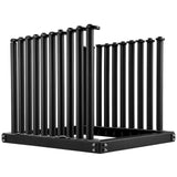 Automotive Decor: VEVOR Windshield Rack 9-Lite, Windshield Truck Rack Steel, Windshield Glass Rack 24-Inch Height, Windshield Rack for Truck with PVC Pad & Foam Padding, Glass Rack for Truck, for Glass Transportation