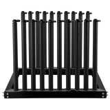 Automotive Decor: VEVOR Windshield Rack 9-Lite, Windshield Truck Rack Steel, Windshield Glass Rack 24-Inch Height, Windshield Rack for Truck with PVC Pad & Foam Padding, Glass Rack for Truck, for Glass Transportation