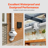 Automotive Repair & Speciality Tools: VEVOR 4" to 4.5" Radon Mitigation Fan System Quiet 380CFM Inline Duct Waterproof
