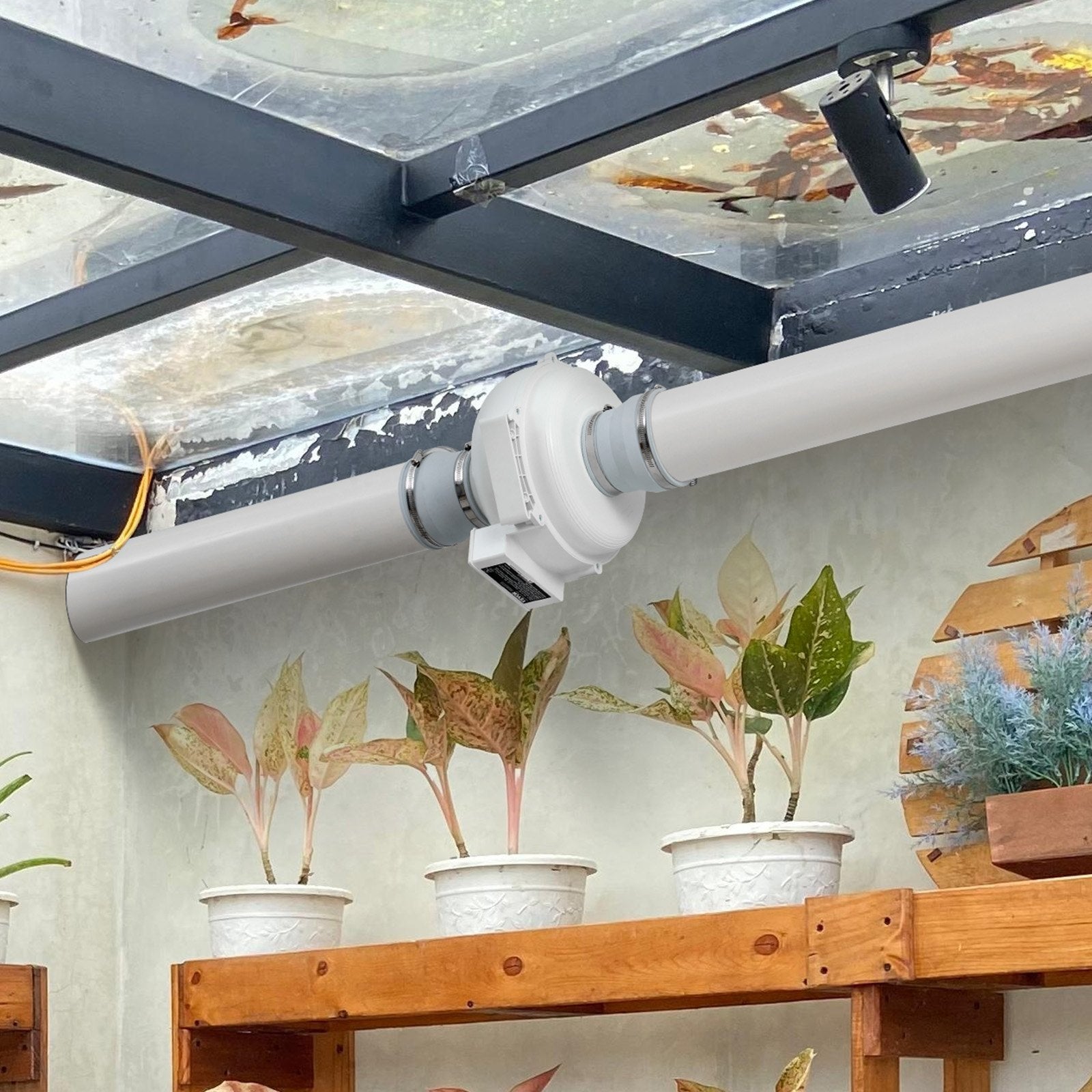 Automotive Repair & Speciality Tools: VEVOR 4" to 4.5" Radon Mitigation Fan System Kit Quiet 190 CFM Inline Duct Fan