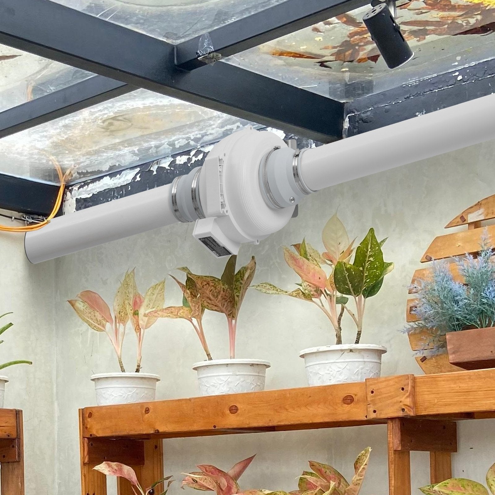Automotive Repair & Speciality Tools: VEVOR 6" to 4.5" Radon Mitigation Fan System Kit Quiet 380 CFM Inline Duct Fan