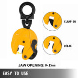 Tool Clamps & Vices: VEVOR 1T Vertical Plate Lifting Clamp Grab Clamp Dog Steel Lift Grip Sling