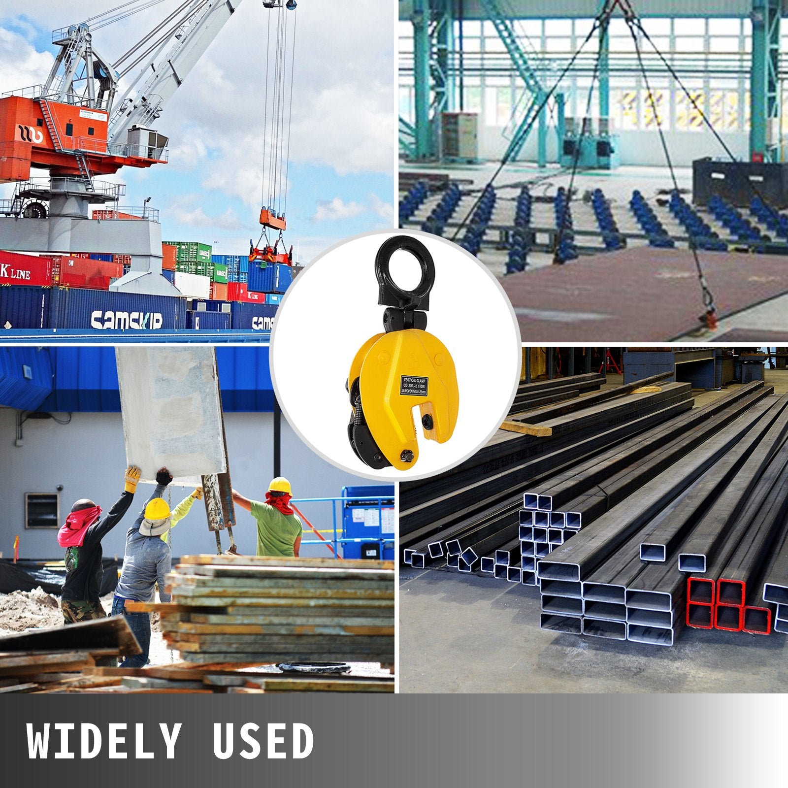 Tool Clamps & Vices: VEVOR 1T Vertical Plate Lifting Clamp Grab Clamp Dog Steel Lift Grip Sling