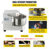 Food Mixers & Blenders: VEVOR Commercial Dough Food Mixer, 8L Large Capacity Stainless Steel Mixer with Bowel, Hook, Shield, Reset Button, 450W Tilt-Head Kitchen Dough Mixers for Cake, Cream, Egg Fluid, Fillings