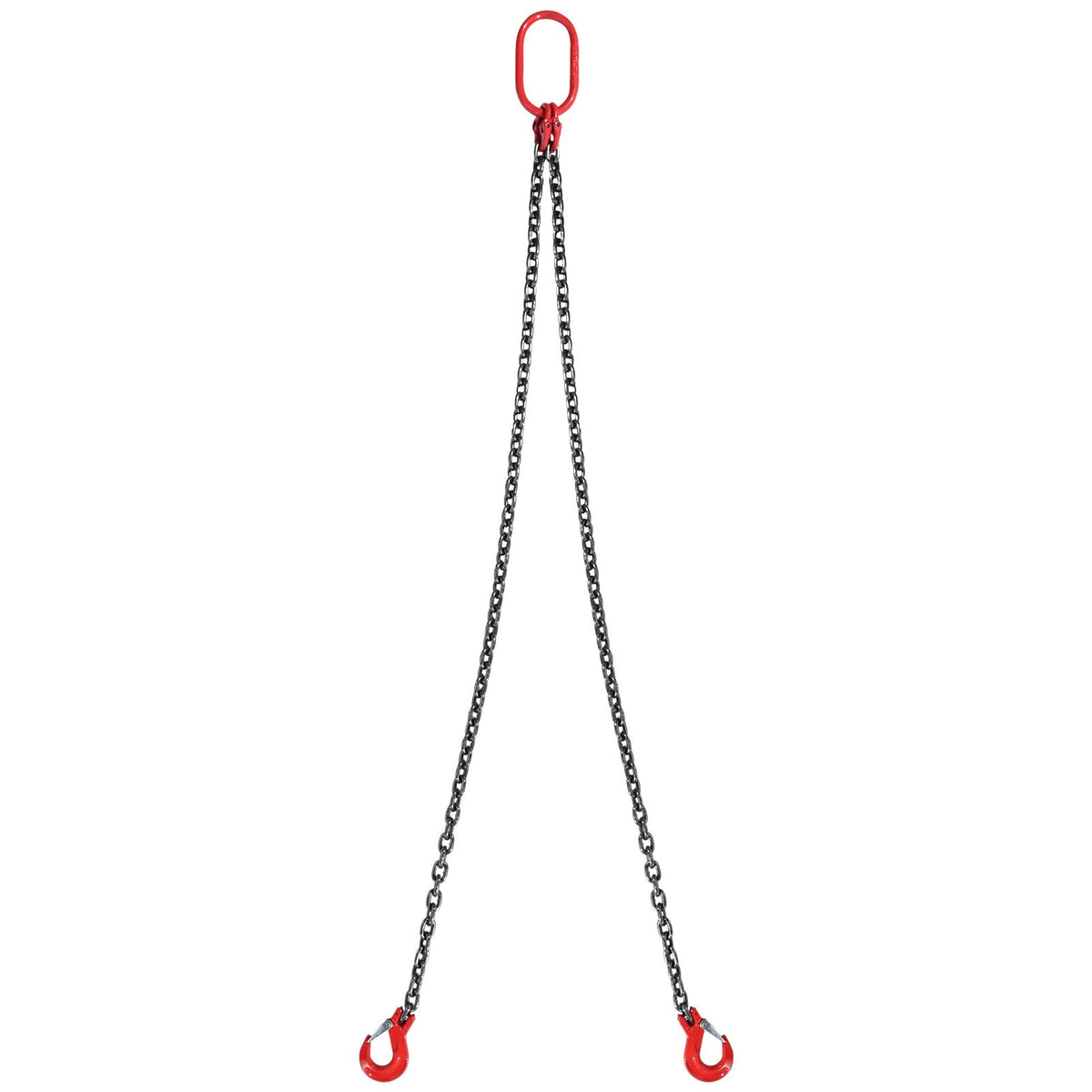 Chain Sling, 8 mm x 150 cm Lifting Chains with Hooks, G80 Engine Chain Hoist Lifts, 3 Ton Capacity Lifting Sling Chains for Engine Hoist, Engine Lift Chain with 2 Leg Grab Hooks, Heavy Duty