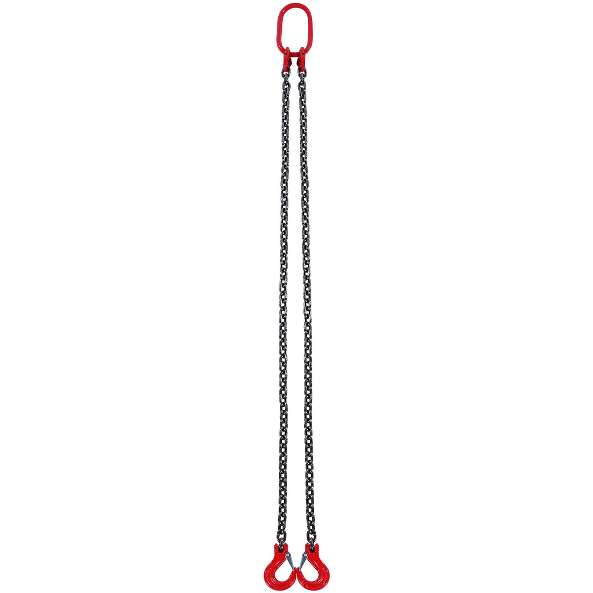 Chain Sling, 8 mm x 150 cm Lifting Chains with Hooks, G80 Engine Chain Hoist Lifts, 3 Ton Capacity Lifting Sling Chains for Engine Hoist, Engine Lift Chain with 2 Leg Grab Hooks, Heavy Duty