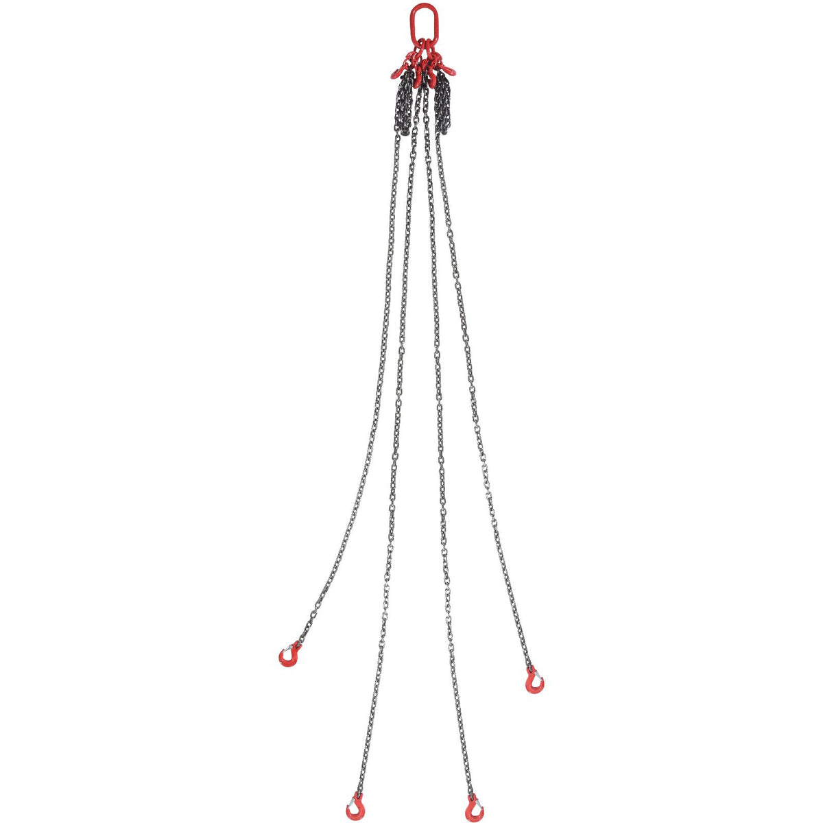 Chain Sling, 10 mm x 300 cm Lifting Chains with Hooks, G80 Engine Chain Hoist Lifts, 8 Ton/8344 kg Lifting Sling Chains for Engine Hoist, Engine Lift Chain with 4 Leg Grab Hooks & Adjusters