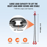 Tool Cabinets: VEVOR Chain Sling, 10 mm x 180 cm Lifting Chains with Hooks, G80 Engine Chain Hoist Lifts, 5 Ton Lifting Sling Chains for Engine Hoist, Engine Lift Chain with 2 Leg Grab Hooks and Adjusters Heavy Duty