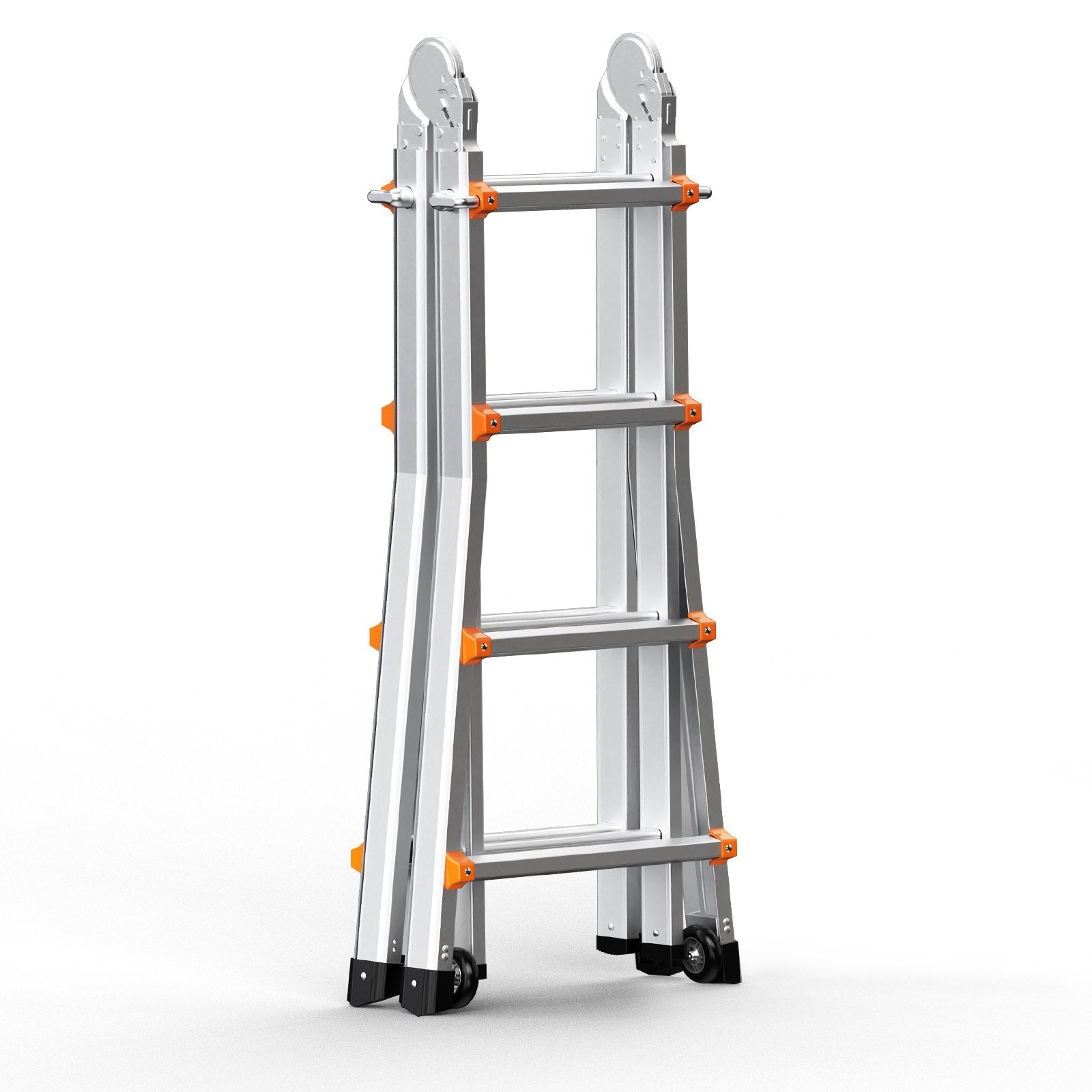 Ladders & Scaffolding: VEVOR Telescoping Ladder A Frame, 13 FT Compact Aluminum Extension Ladder, Multi-Function Portable Collapsible RV Ladder, Telescopic Ladder for Homework Stairs Indoor Outdoor Roof, 330lb Load