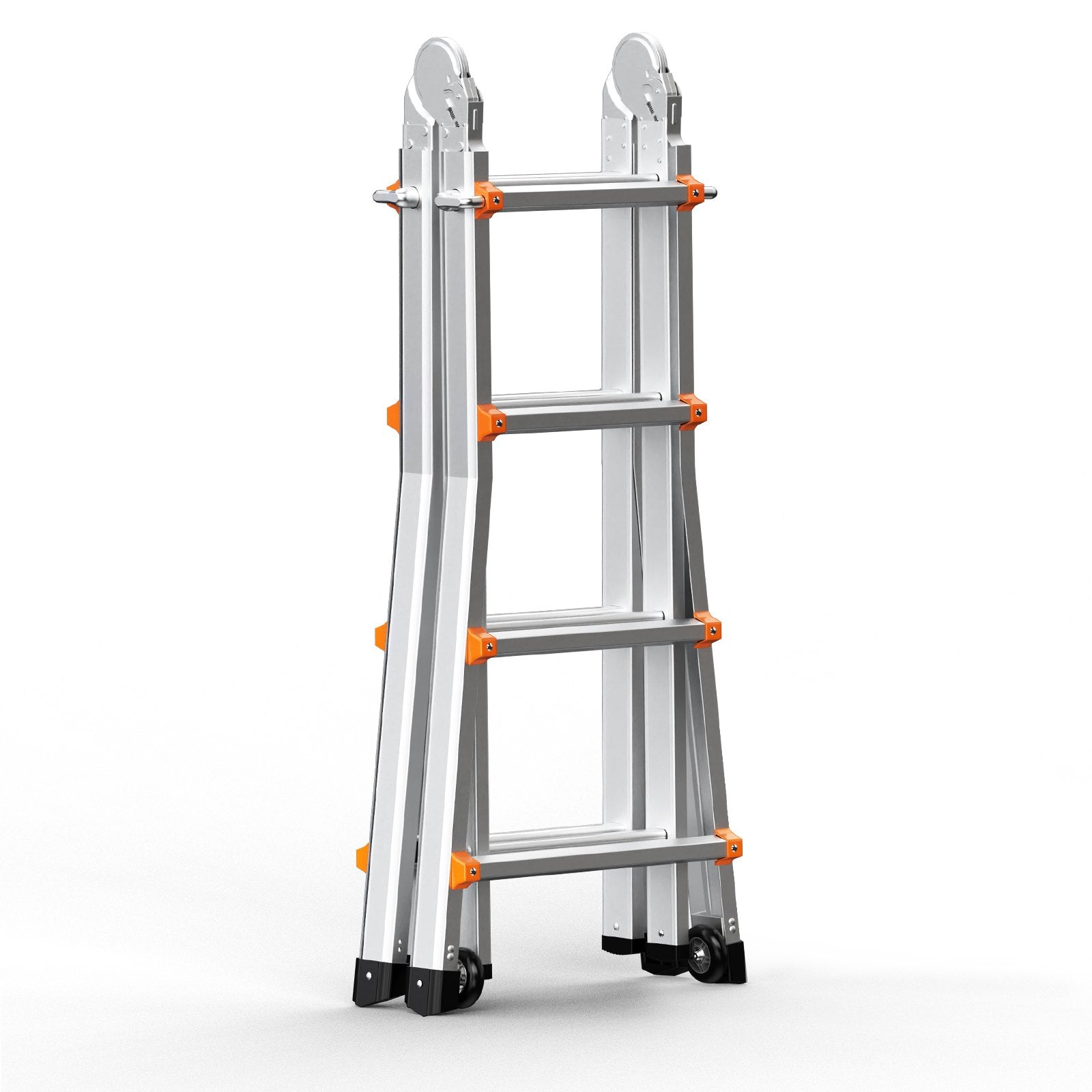 Ladders & Scaffolding: VEVOR Telescoping Ladder A Frame, 13 FT Compact Aluminum Extension Ladder, Multi-Function Portable Collapsible RV Ladder, Telescopic Ladder for Homework Stairs Indoor Outdoor Roof, 330lb Load