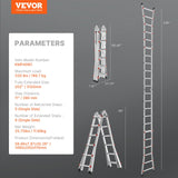 Curtain Accessories: VEVOR Telescoping Ladder A Frame 20 FT Extension Multi-Function for Homework