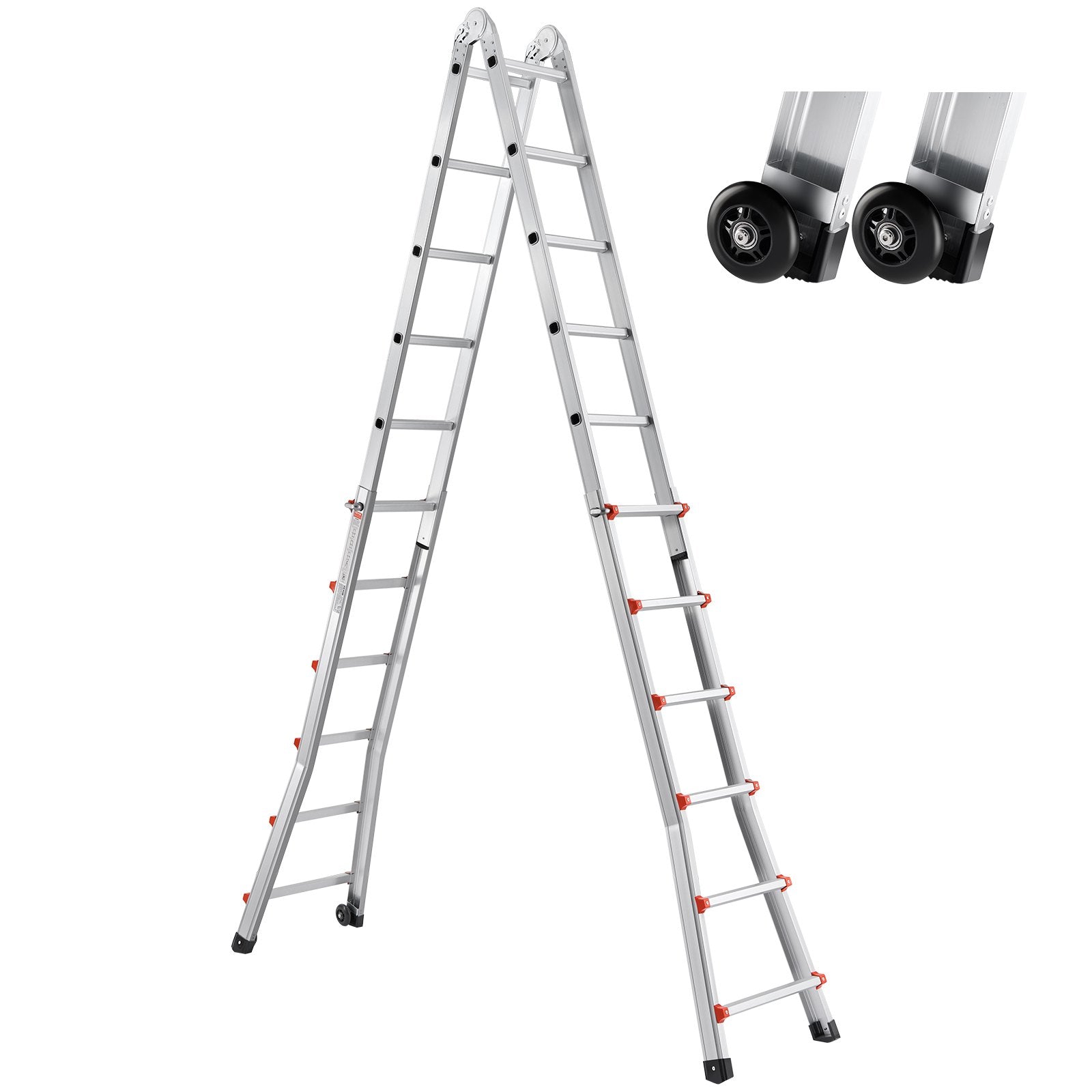 Curtain Accessories: VEVOR Telescoping Ladder A Frame 20 FT Extension Multi-Function for Homework